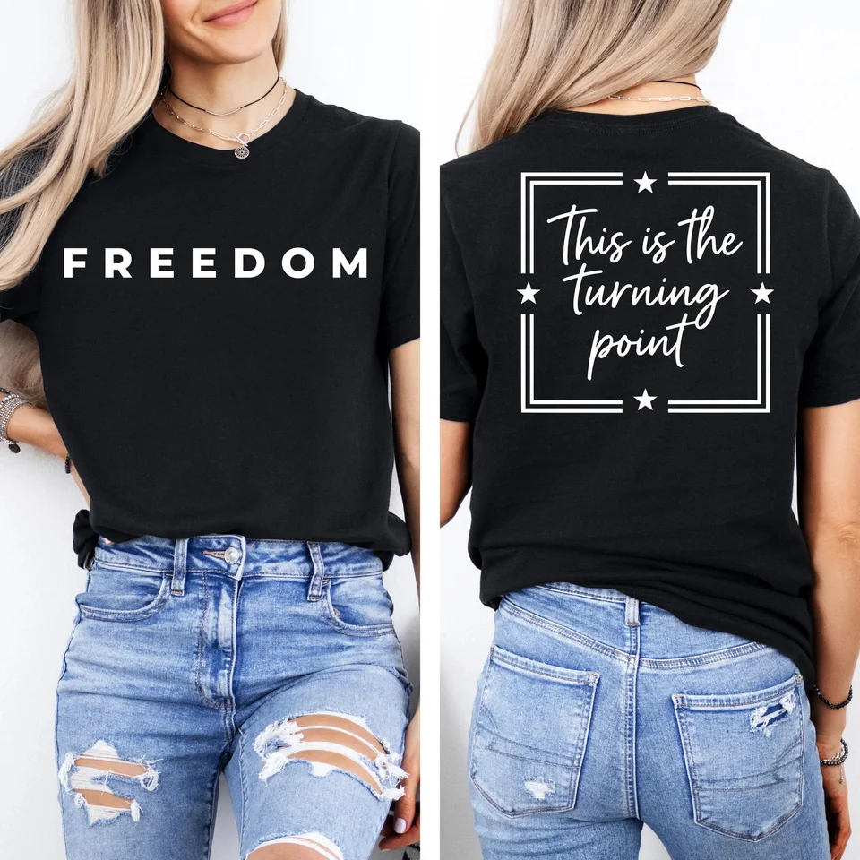 Patriotic Statement Tee for Women