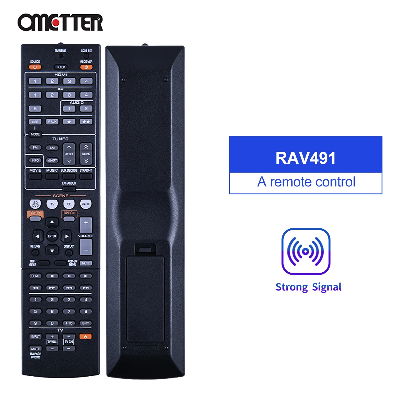 Telecomando Infrarossi VINABTY RAV491 ZF30320 – Sostitutivo Per Yamaha Ricevitori AV (RX-V, HTR, YHT) - 3