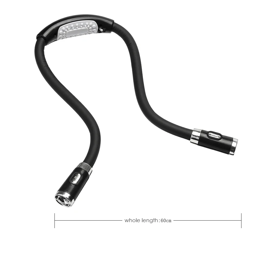 ABS LED Flexible Handsfree Hug Neck Reading Book Light Lamp Torch Flashlight Multifunctional Rechargeable Work Lamp led light,book light,mini led light