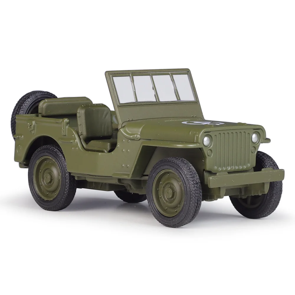 1/36 Willys MB Jeep Toy Car Model Welly Diecast Metal Miniature