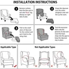 Wing Chair Slipcovers 2 Pieces/set Stretch Wingback Chair Covers Printing Armchair Furniture Protector Soft with Elastic Bottom 6