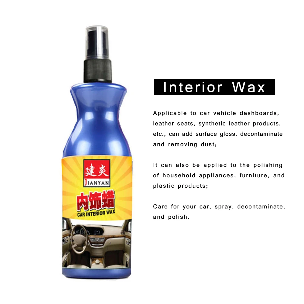 100ml Leather Repair Wax Car Interior Quick Repair Agent Car Scratch Fluid Polishing Plastic Leather Care Renovated Agent