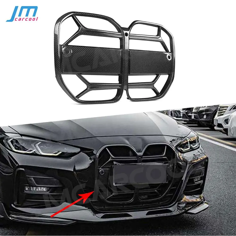 

Dry Carbon Fiber/ FRP Front Bumper Grille For BMW 4 Series G22 G23 Coupe 2021+ Racing Grills Facelift Accessories Car Styling