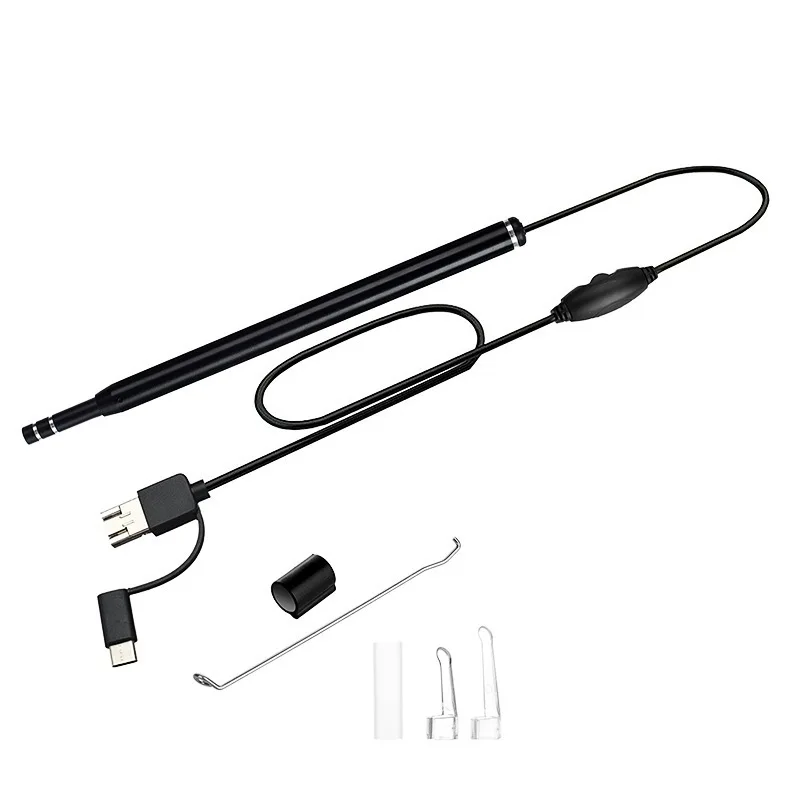 Medical USB Ear Cleaning Tool HD Visual Earwax Spoon Earpick Otoscope with Mini Camera Pen Ear Care In-ear Cleaning Endoscope 6
