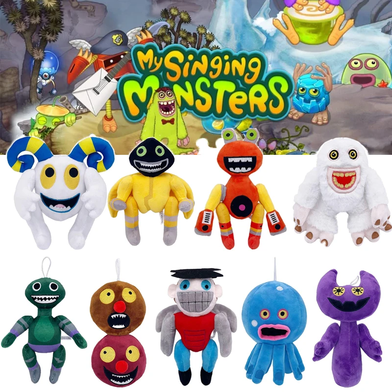 

Новинка 2023, Мои Поющие Монстры, плюшевая игрушка, мягкая набивная кукла, Мультяшные игры, периферийные устройства, Wubbox, плюшевые игрушки для детей, подарки на день рождения