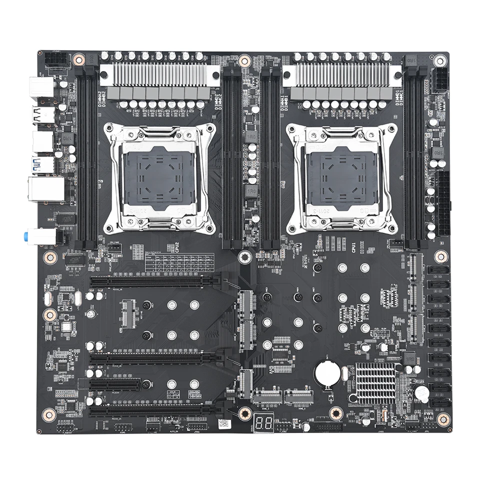 JINGSHA X99 DUAL CPU motherboard LGA 2011 v3 10*SATA 8*NVMe Server