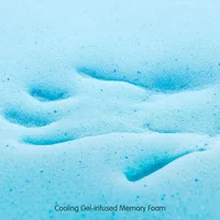 Memory Foam Mattress Topper Queen, 4 Inch Gel Foam Bed Topper with Rayon from Bamboo Cover, Ventilated Mattress Pad for Pressur 4