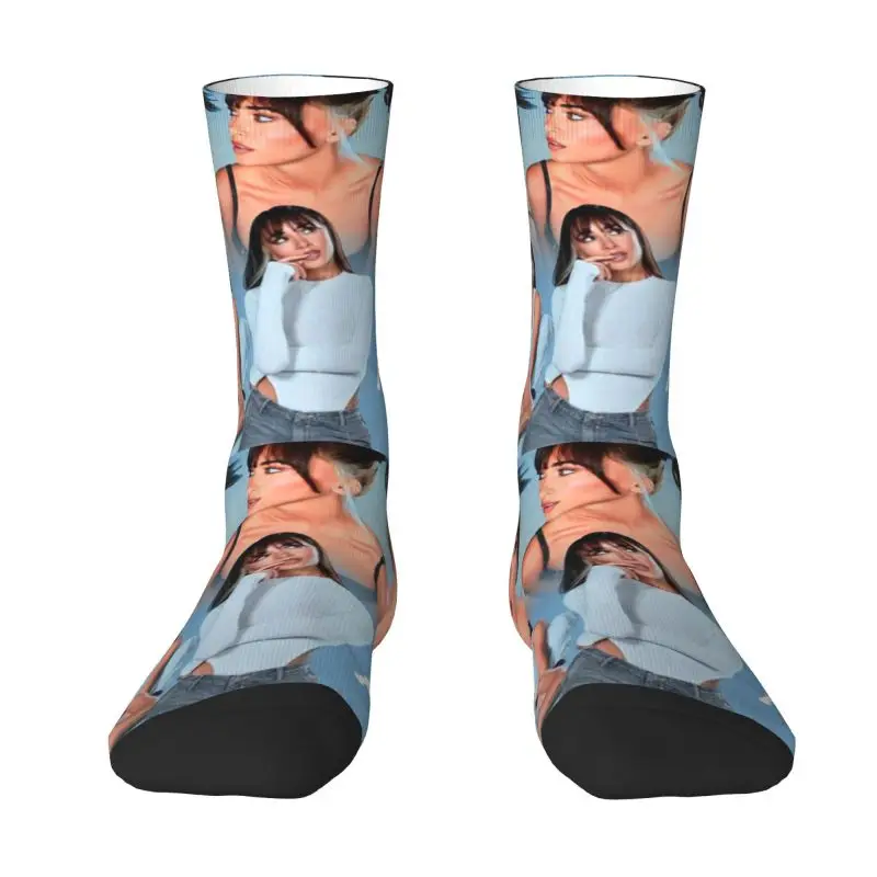 

Cute Mens Sexy Aitana Dress Socks Unisex Warm Comfortable 3D Printed Spanish Singer Crew Socks