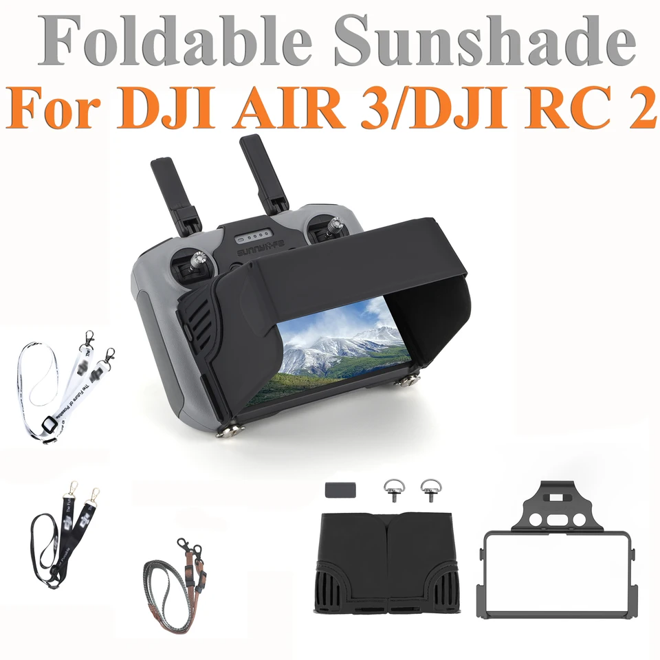 2-in-1 Zonnekap RC Joysticks Beschermer Zonnescherm Voor DJI Mini 4 Pro 3rc2rc Pro Scherm Accessoires Voor Afstandsbedieningspeelgoedaccessoires Voor Afstandsbediening