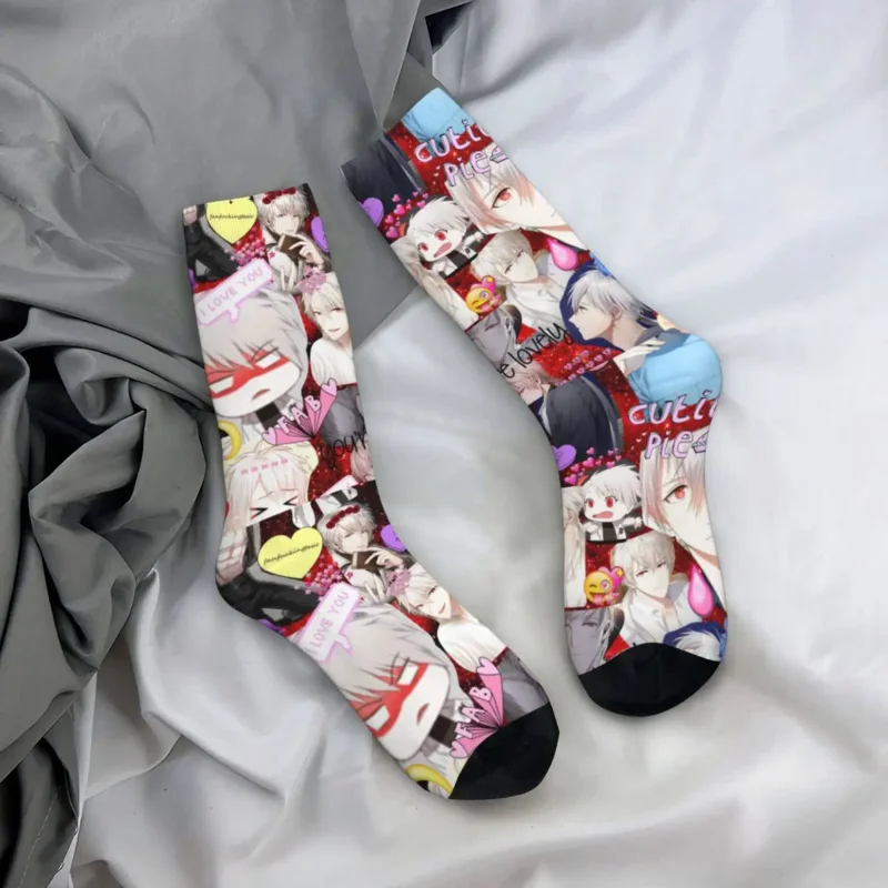 

Mystic Messenger Zen Video Game Socks Men's Women's Polyester Funny Happy Socks Novelty Spring Summer Autumn Winter Socks Gift
