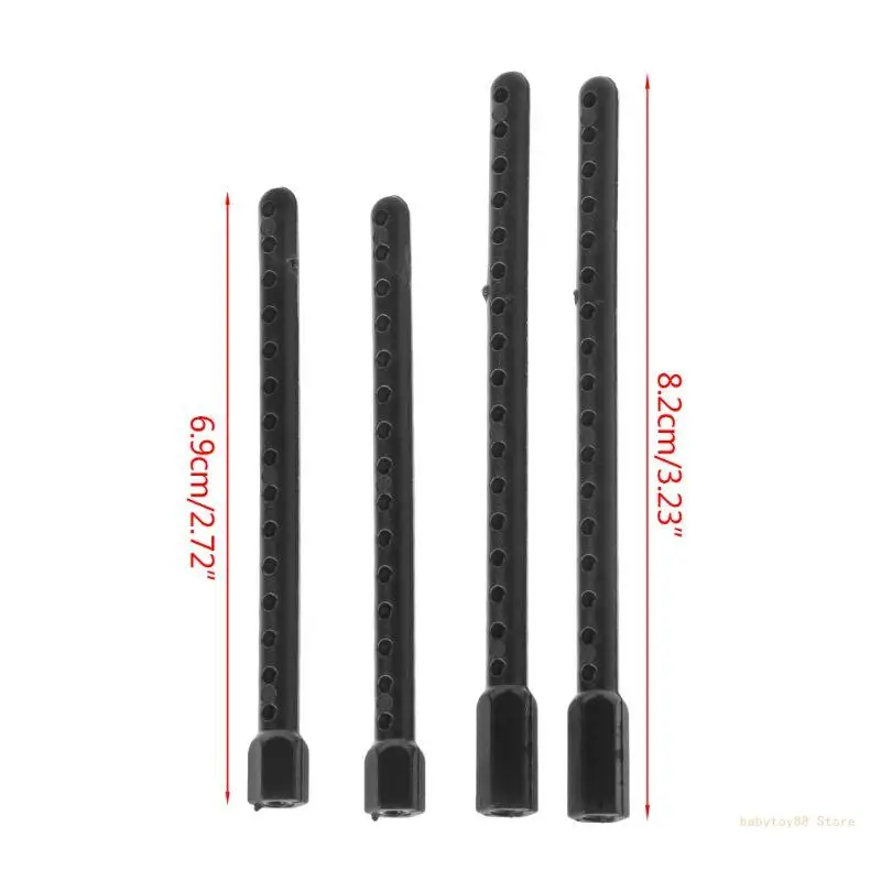 

Y4UD 4pcs Plastic Body Post Mounts 1:10 For HSP 94123 94122 Model Car Replacement