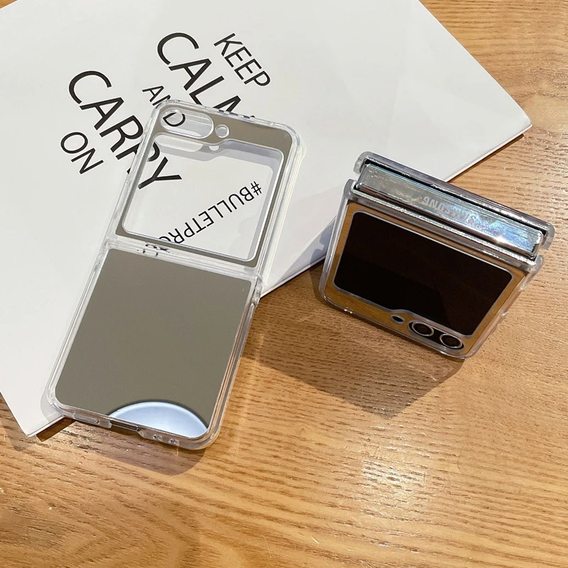 Luxury Mirror Thin Shockproof Makeup Case - Stylish Korean Design