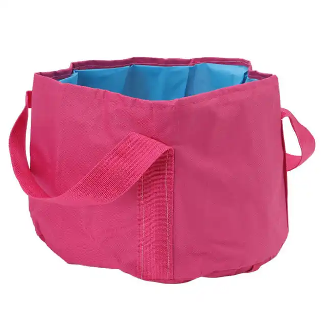 Összecsukható Kemping Vödör Dupla Rétegű Térmegtakarítás Kültéri Hordozható Széf Piknikhez