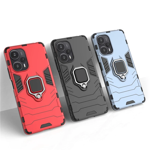 Case For POCO X6 Pro Cover For Xiaomi Poco X6 Pro Case Poco X6 Pro Funda  Bumper Back Shockproof Liquid Silicone Ring Stand Case