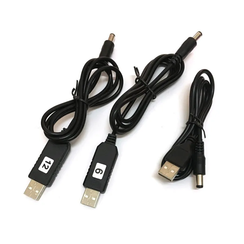 USB power boost line DC 5V to DC 5V 9V 12V Step UP Module USB Converter Adapter Cable 2.1x5.5mm Plug