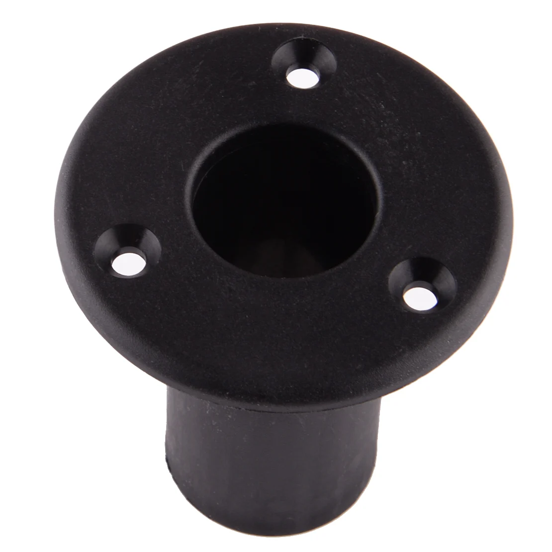 4Pcs Marine Black Extra Cup Mount Set for Removable Folding Pontoon Ladder Insert Plug Base 1\