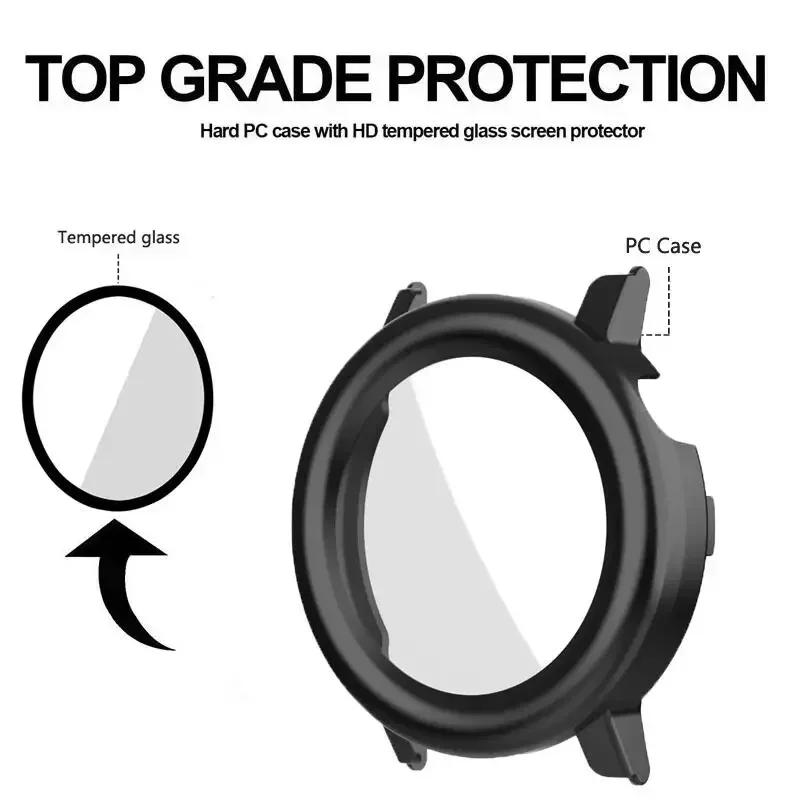 Premium Protective Shell with Tempered Glass Film - Anti-Scratch Screen Protector