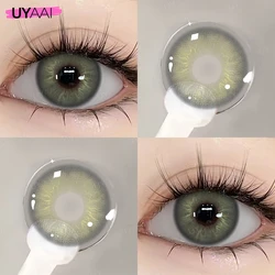 Natural Look Cosmetic Colored Contact Lenses - Brown, Gray, Green (Irish Green)