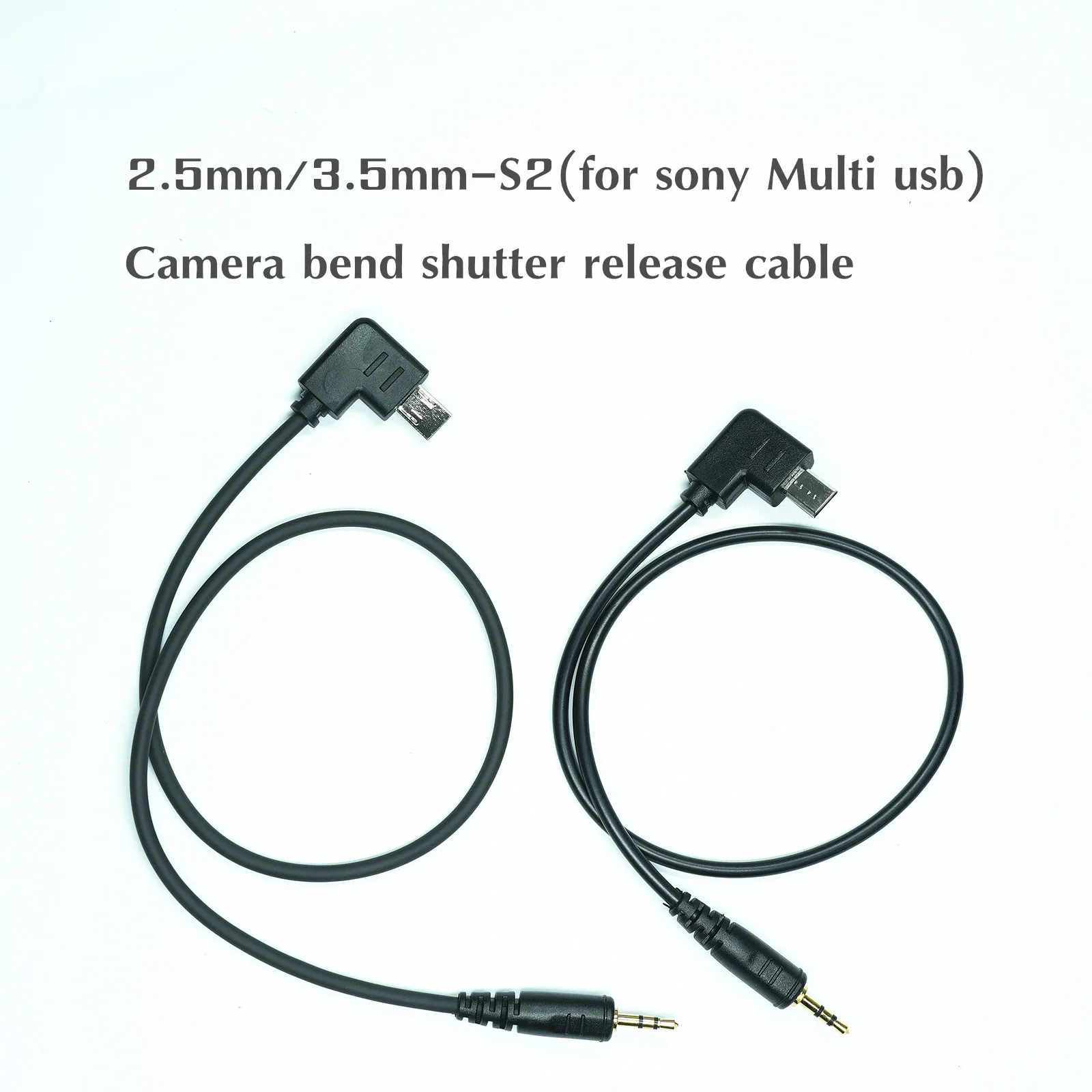 For Sony 35cm Multi USB Connection Cable 2.5mm/3.5mm-S2 Release Cable for sony a7/m2/m3/m4 a6500 a6300 a5000 Elbow Shutter