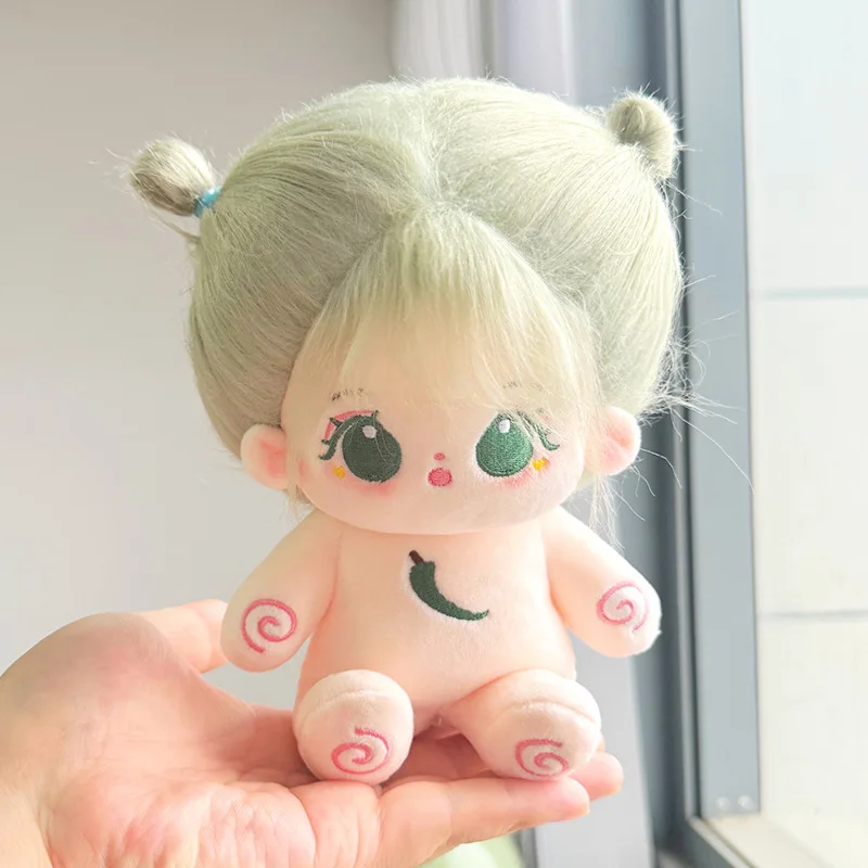thumbnail image 1 of Muñeca IDol Kawaii de 20cm, muñeco de estrella de peluche de Anime, figura de personalización, juguetes de algodón para bebés, regalos de colección para niños, 1 of 5