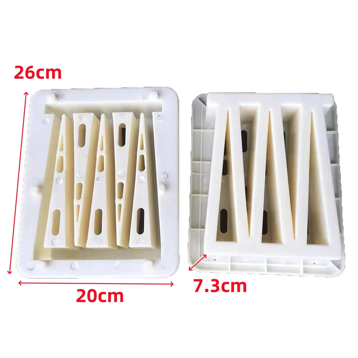 Cement Antique Hollow Brick Mold 26*20*7.3cm Carving Anti-Slip Concrete Plastic Paving Mold Cement Leveling Shovel Paving Tools concrete molds garden path molds
