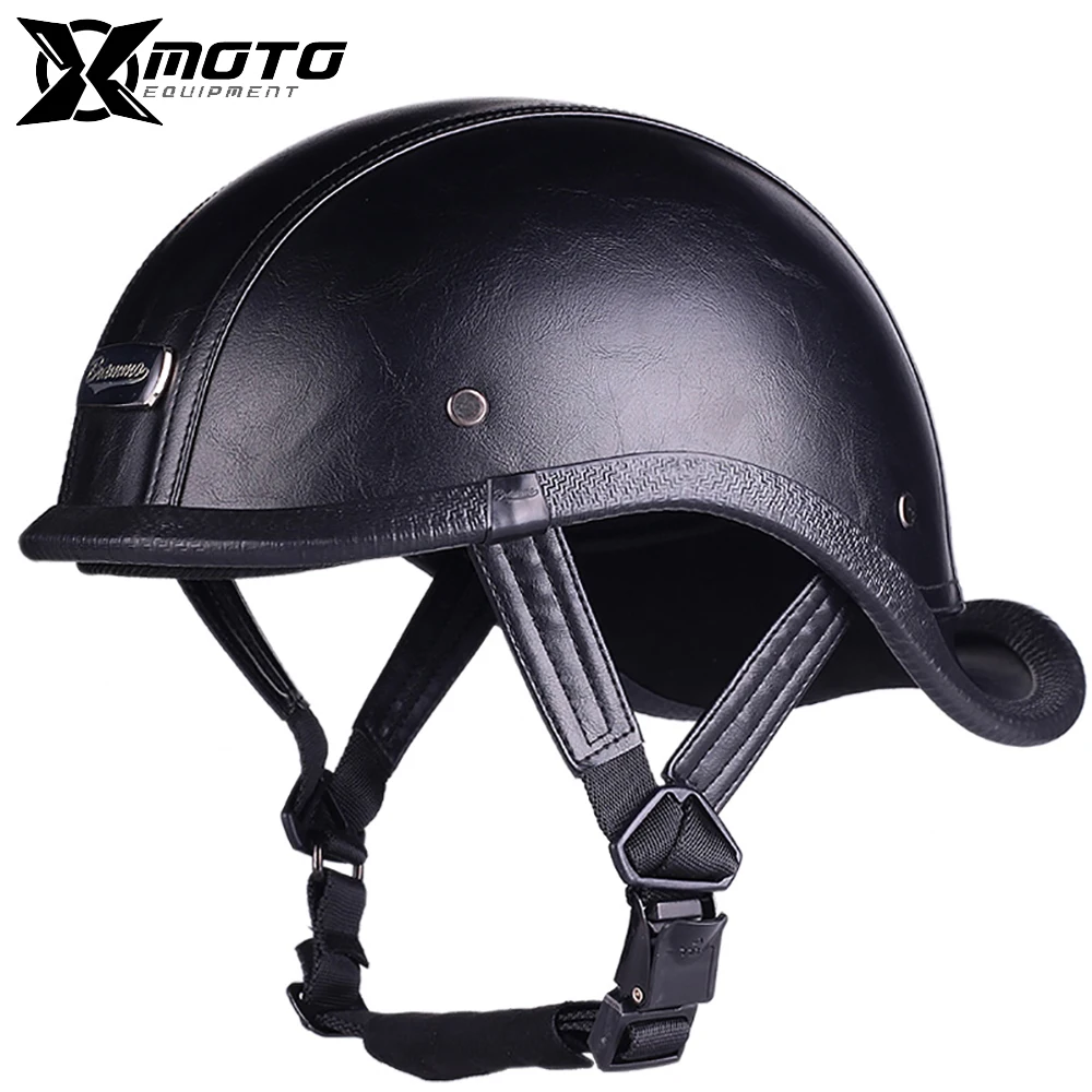 

Retro Motorcycle Helmets Electric Motorcycle Helmet With Removeable Linner Half Helmet Casque Moto Motorcycle Accessorie