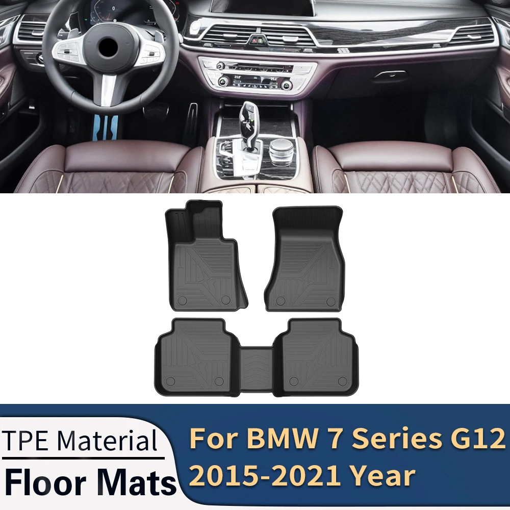 For-BMW-7-Series-G12-2015-2023-Car-Floor-Mats-All-Weather-TPE-Foot-Mats ...