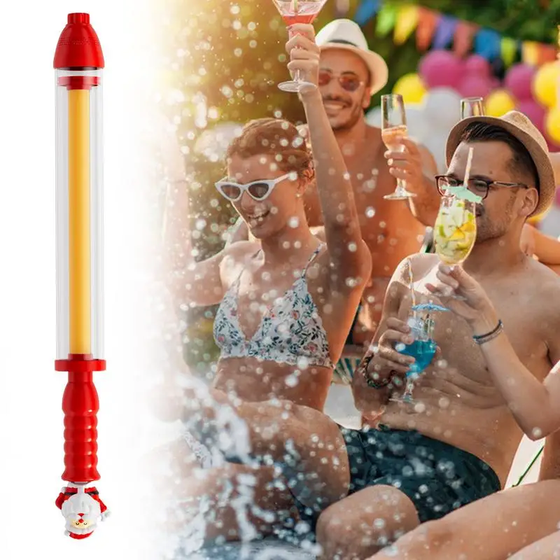 어린이를위한 물 담그는 사람 불꽃 놀이 스타일 물 사수 Squirter 뒷마당 수영장 해변을위한 대화 형 야외 튀는 활동