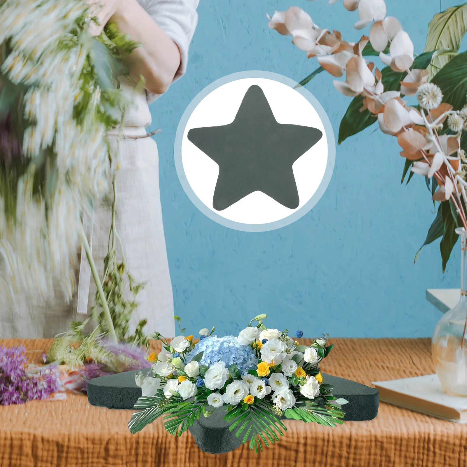

Plastic Florist Block Flower Holder Floral Block For Shop Floral Arrangement Wedding Flower Mud