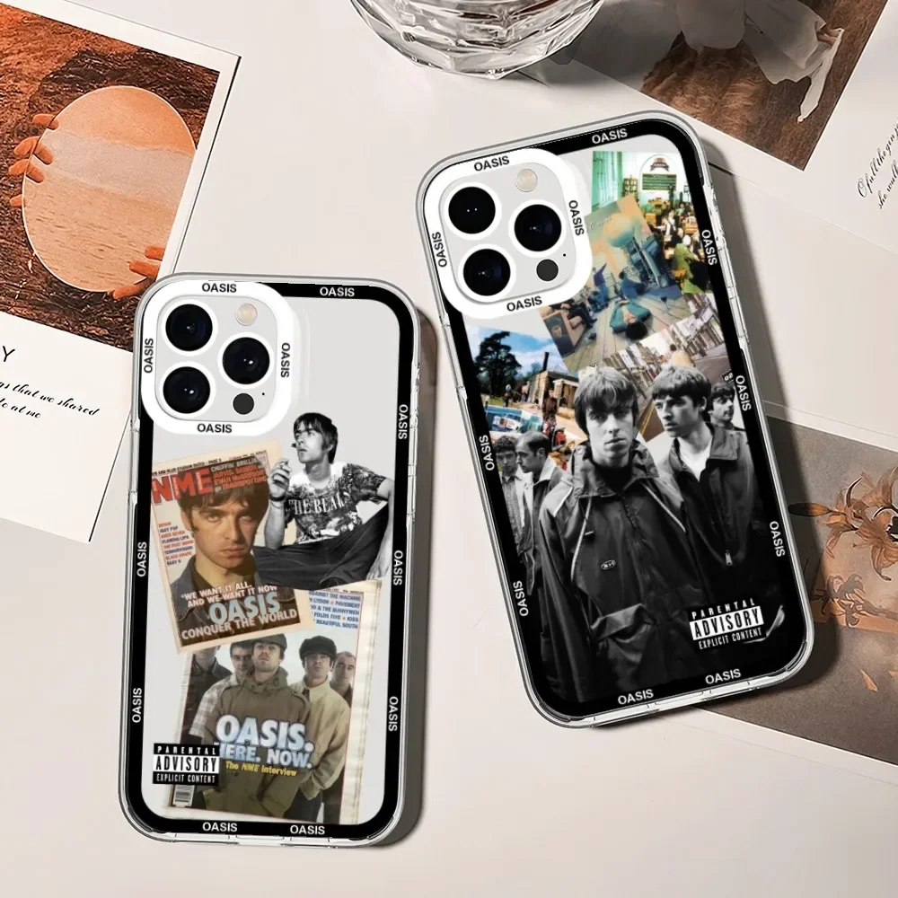 Custodia Per Telefono Band O-Oasis Per Xiaomi Redmi Note 7 8 9 10 11 Pro Max Custodia Trasparente Per Bordi