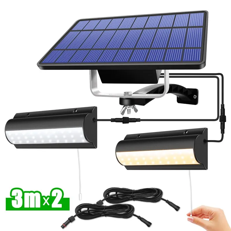 

Pendant Lights Outdoor Indoor Solar Lamp for Barn Room Balcony Chicken With Pull Switch And