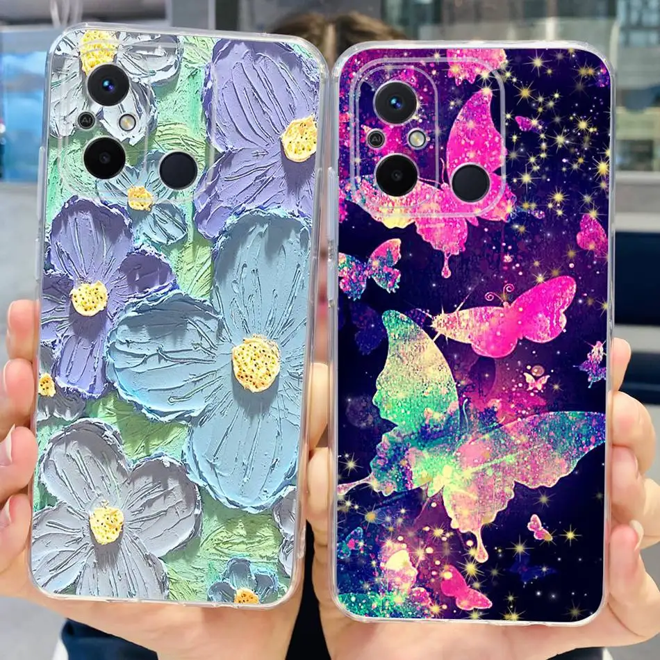 Soft Silicone Case - Cute Painted Transparent TPU Back Cover