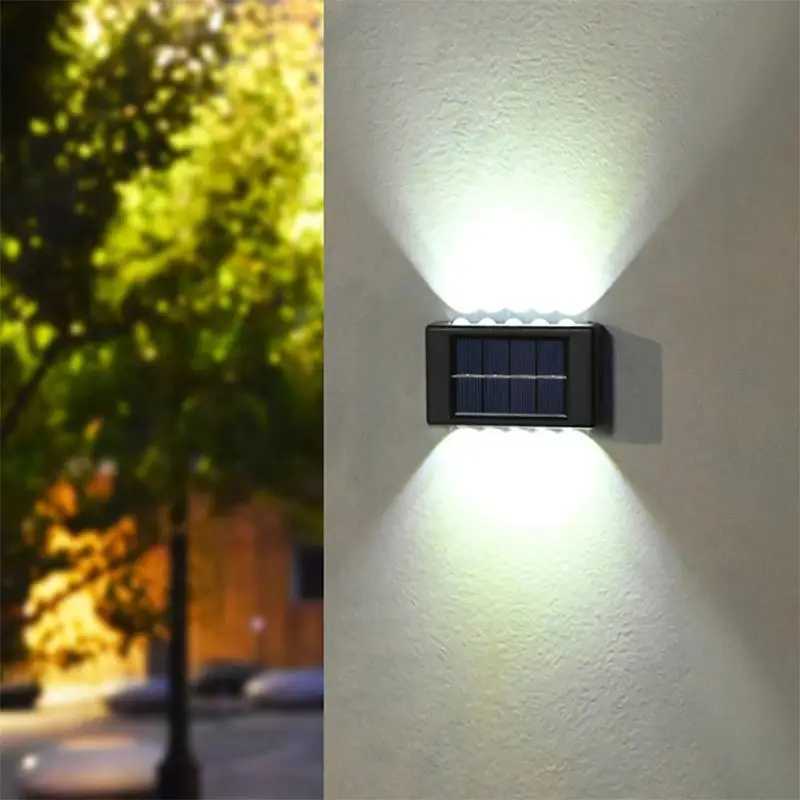 10 LED Solar Wall Lamp Outdoor Waterproof Solar Powered Light UP and Down Illuminate Home Garden Porch Yard Decoration - Image 4