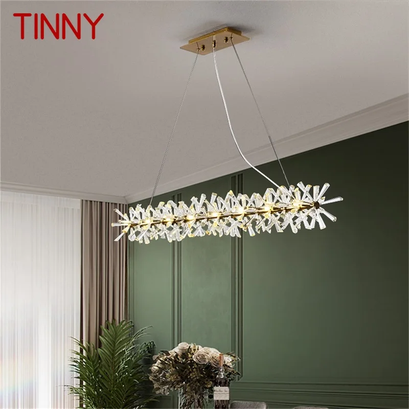 

TINNY Chandelier Rectangle Pendant Lamp Postmodern Creative Branch Home LED Light Fixture for Living Dining Room
