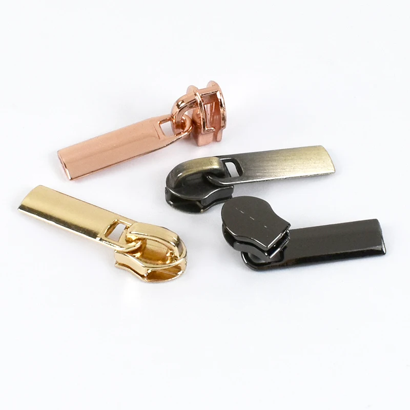 20pcs Meetee Zipper Sliders for 3# Nylon Zippers Tapes Puller Jacket Pocket Decor Zip Head Bag Repair Kit DIY Sewing Accessories