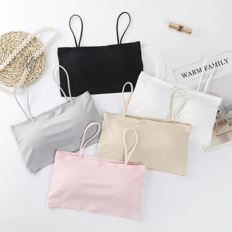 Seamless-one-piece-ice-silk-underwear-ladies-Joker-suspenders-beautiful