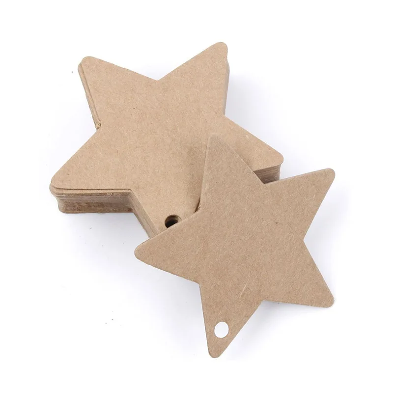 Kraft Paper Tags 50/100 pcs Kraft Paper Tags Heart Kraft Paper Gift Tags for Gifts Arts and Crafts Wedding Thanksgiving Christmas Birthday Party