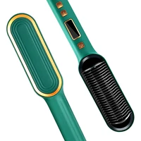 Brosse à Cheveux Électrique Professionnelle à Ions Négatifs, Peigne à Friser avec Écran LCD, Outil de Bouclage, 2 en 1 3