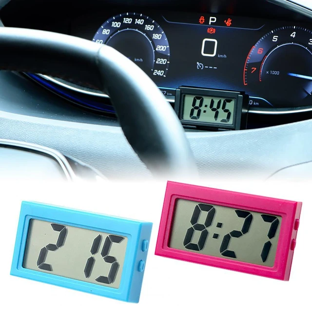 Auto Digitale Uhr Auto Digitale Uhr Batterie Betrieben Auto-armaturenbrett  Digital Uhr Elektronische Uhr Datum Zeit Display Kleine - AliExpress