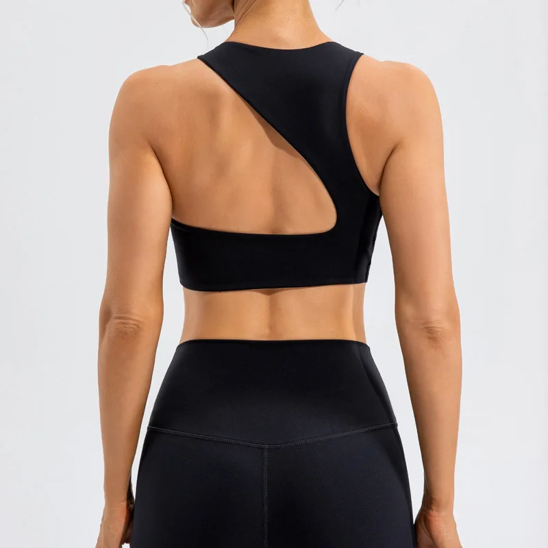 INS beauty back sports underwear busters women's shockproof yoga bra gathered running high-intensity exercise fitness vest
