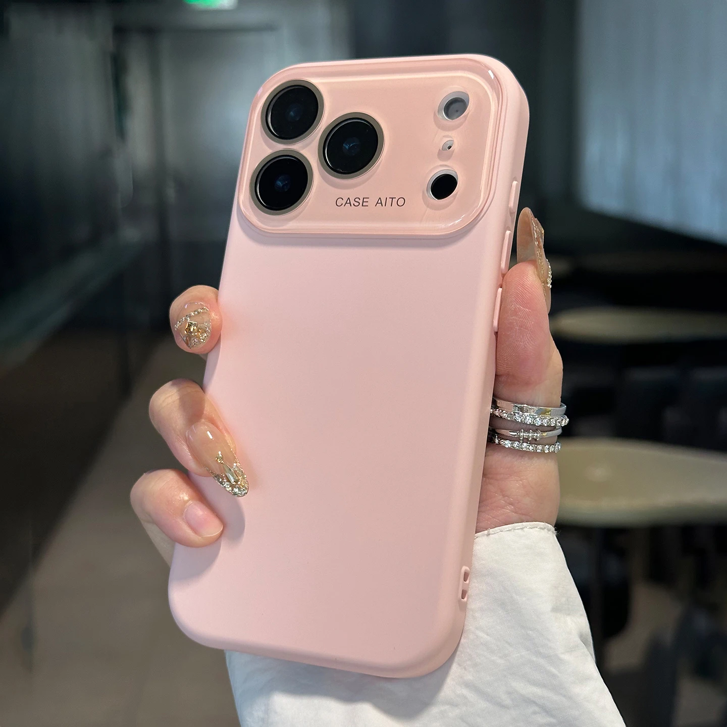 Official Liquid Silicone Shockproof Candy Soft Matte Phone Case with Camera Protection