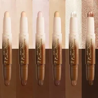 Bâton de Contour à Double extrémité, crème imperméable à couverture complète, correcteur d'ombre, finition naturelle pour tous les tons de peau 3