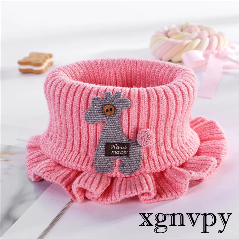 Baby Scarf Wool Scarf 6 Colors Wool Knit Baby Neck Winter Children's Casual Neck Wrap for Boys and Girls Scarf Thermal Wrap