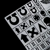 1/32 1/35 Warhammer 40K Star Warrior Tank carrier special identifier Symbol Stainless Stencils Leak Spray Plate 4