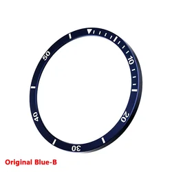 Premium Metal Bezel Ring Protector with Time/Speed Scale - Galaxy Watch 8 44mm (Original Blue - B)