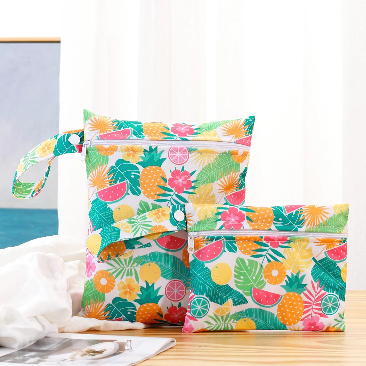 Elinfant 2-Piece Cute Waterproof Storage Bag Set