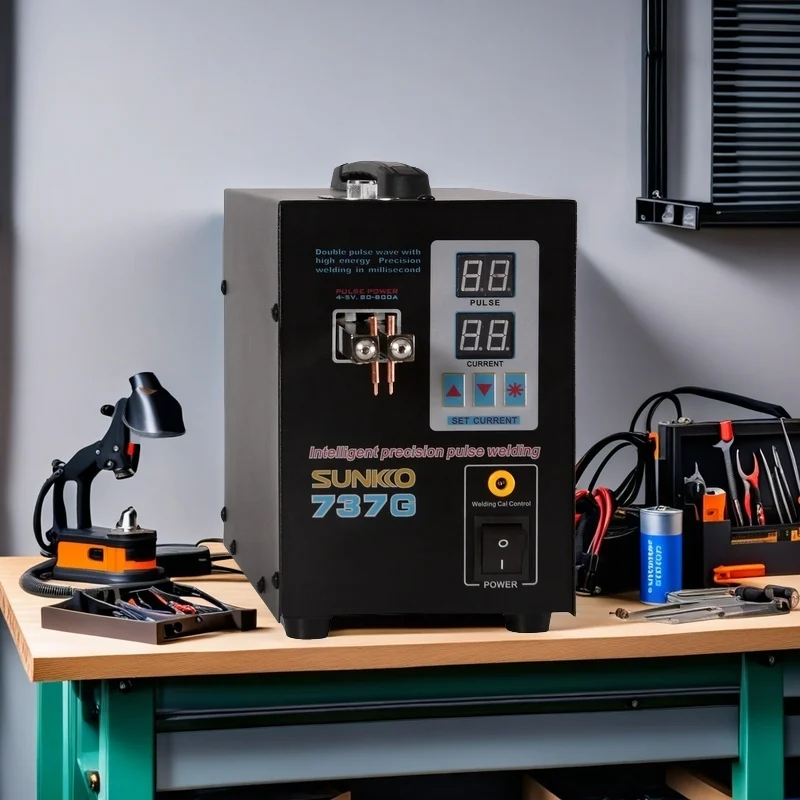 SUNKKO 737G Battery Spot Welder 2.8KW High Power Automatic Spot Welding Machine For 18650 Lithium Batteries Pulse Spot Welders 6