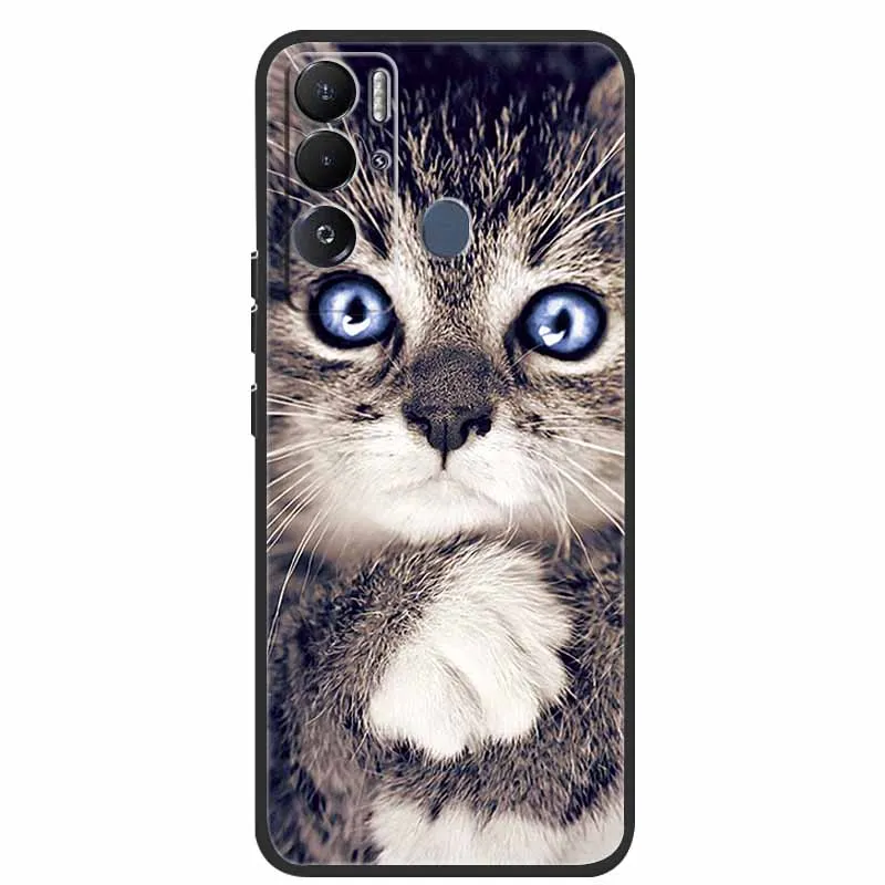 Animal Print Soft Silicone Shockproof Phone Case with Bumper Coque