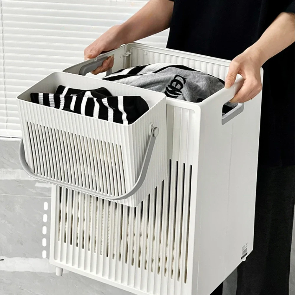 Foldable Laundry Basket High-Capacity Household Bathroom Storage Basket Clothes Bucket Home Accessories Dirty Clothes Storage clothing sorting basket