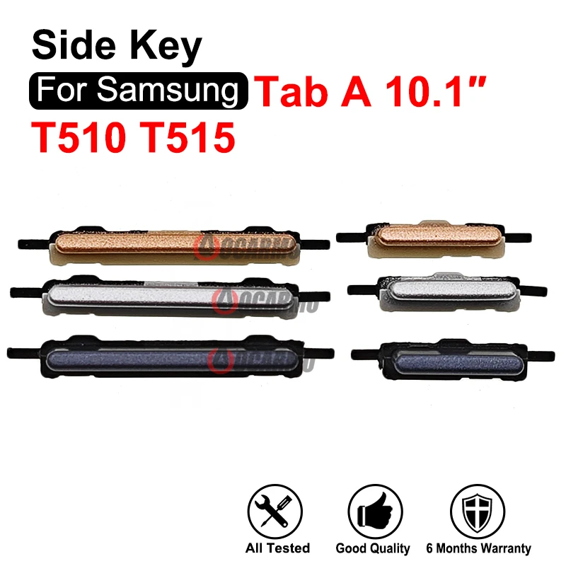 Side Button Keys Power Volume Buttons Replacement Parts For Samsung Galaxy Tab A 10.1" SM-T515 T510 phone switch key power volume control button